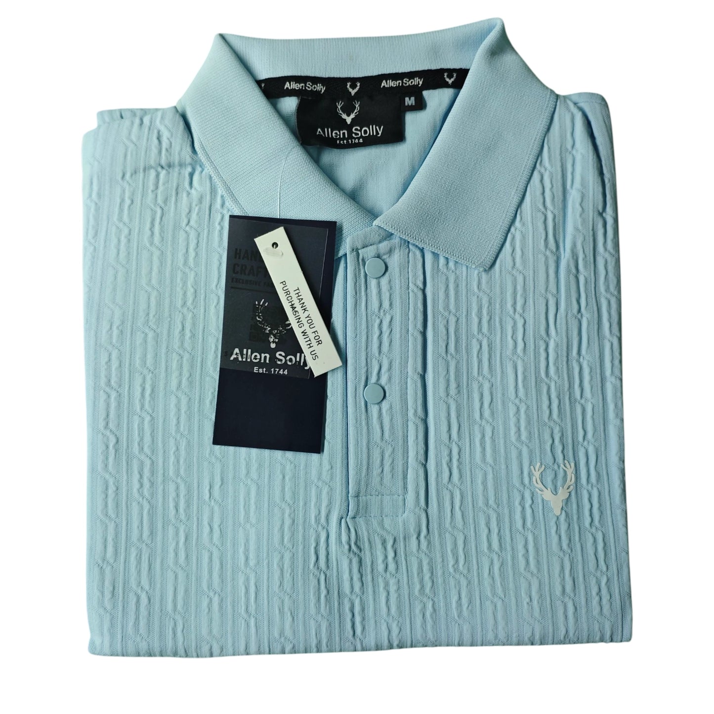 Men's Textured Polo T-Shirt