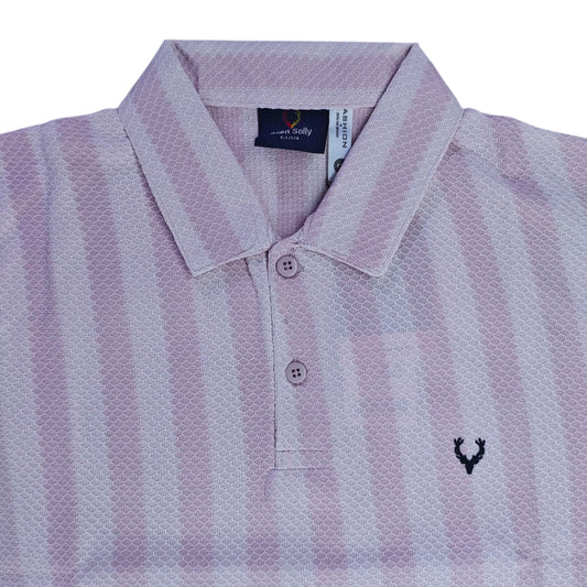 Men's Cotton-Poly Striped T-Shirt