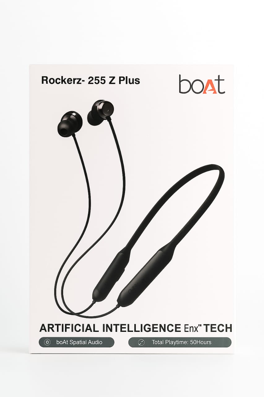 boAt Rockerz 255 Z Plus | ANC Neckband with 50H Battery