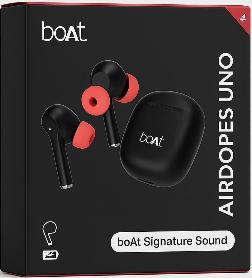 boAt Airdopes UNO True Wireless Earbuds + Fast Charging Kit