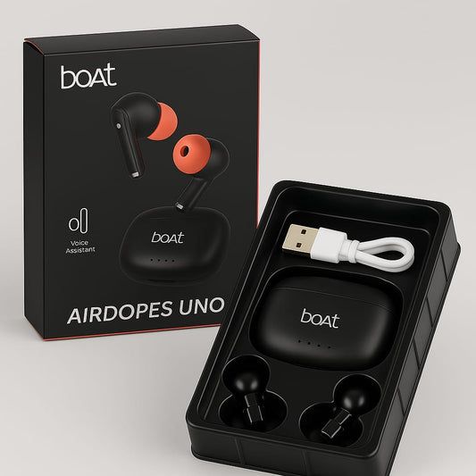 boAt Airdopes UNO True Wireless Earbuds + Fast Charging Kit