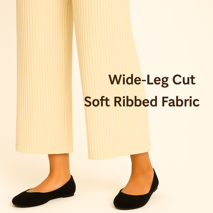 Striped Ribbed Women’s Plazo