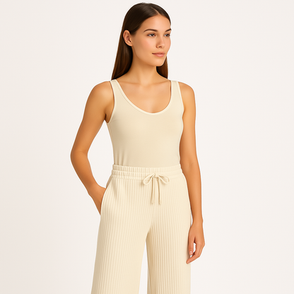 Striped Ribbed Women’s Plazo