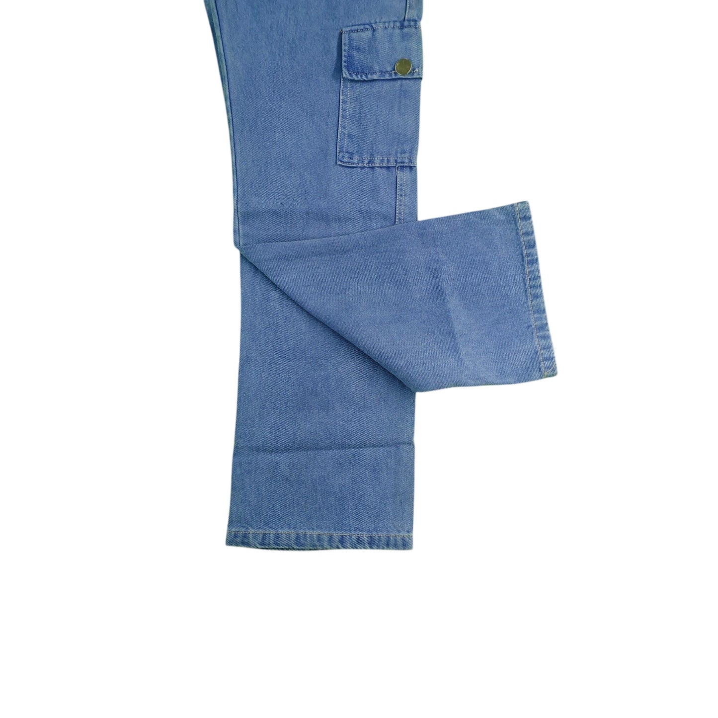 Cargo Denim Jeans with Multi-Pockets