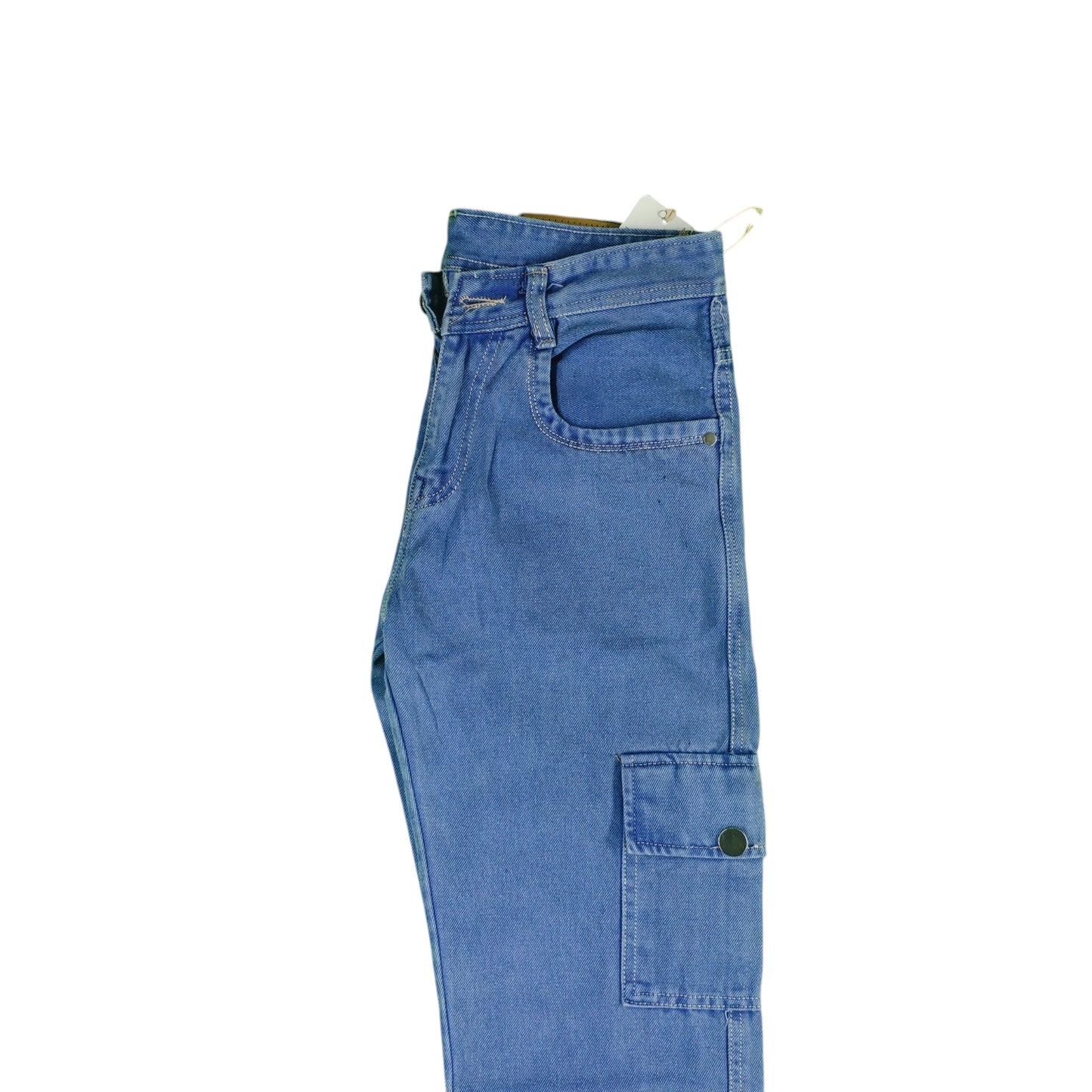 Cargo Denim Jeans with Multi-Pockets