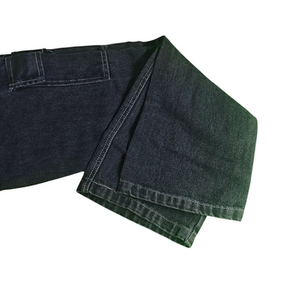 Cargo Denim Jeans with Multi-Pockets