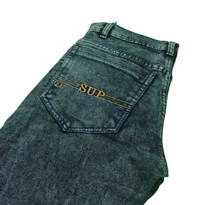 Black Classic Jeans - Comfortable Cotton Straight Fit