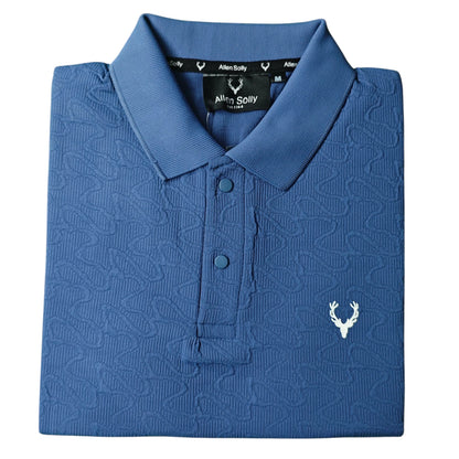 Men's Textured Polo T-Shirt