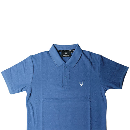 Men's Textured Polo T-Shirt
