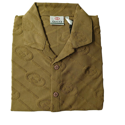 Men's Cotton-Poly Striped Shirt