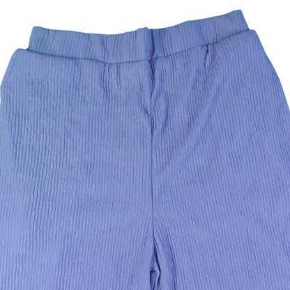 Crinkled 3-Piece Combo Set - Camisole, Blazer & Pants