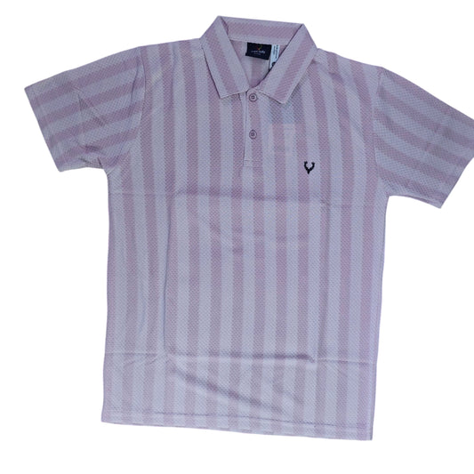 Men's Cotton-Poly Striped T-Shirt