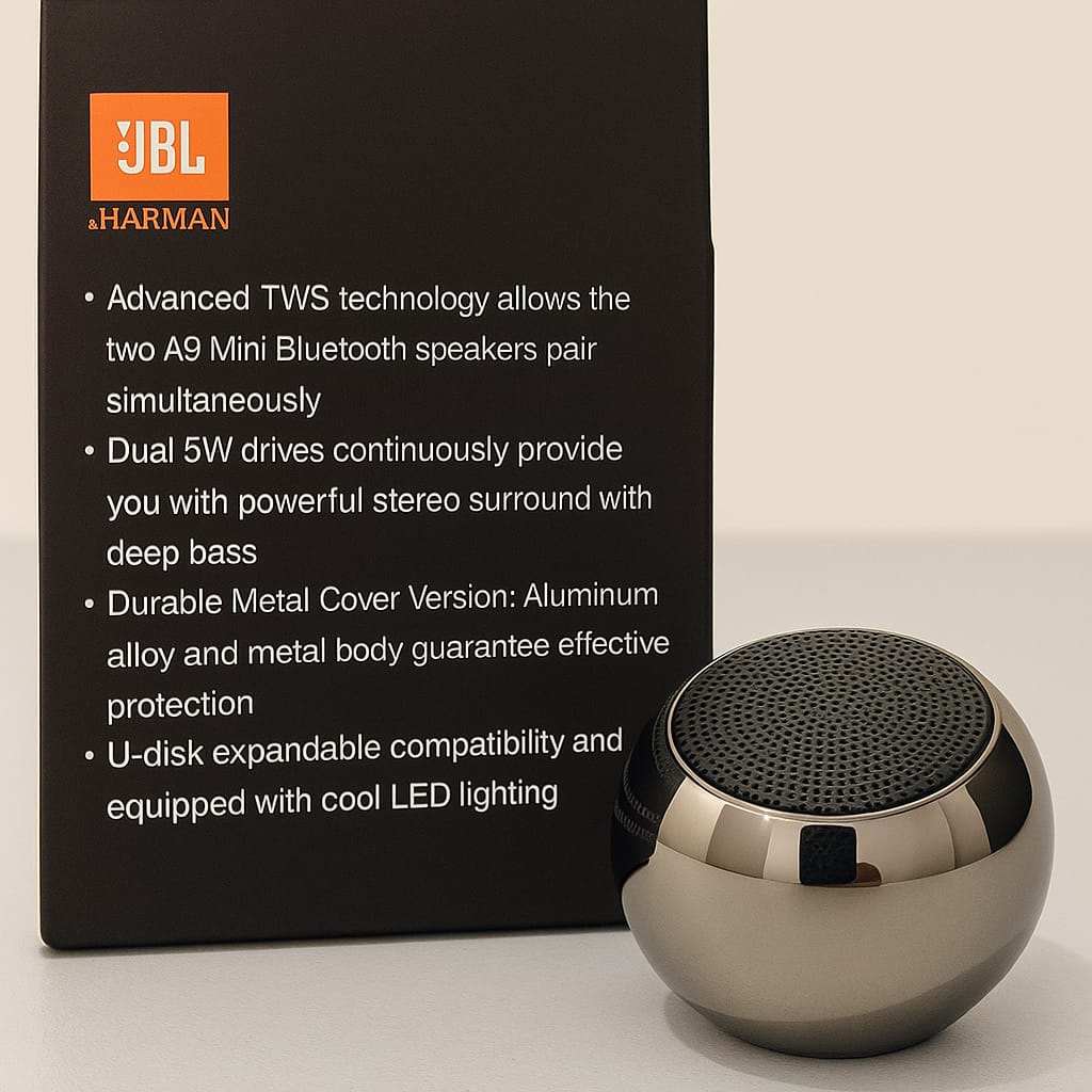 Mini Boost 4 Metal Wireless Speaker | Portable Bluetooth Speaker with HD Sound & Deep Bass