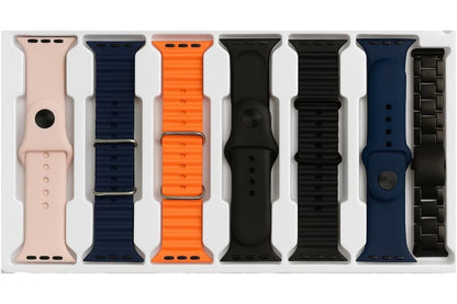 i20 Ultra 2 Max Suit – Smartwatch + TWS Earbuds Combo (10-in-1 Set)