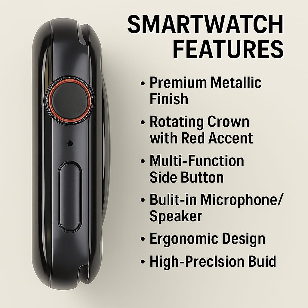 Series 9 Smartwatch – AMOLED Display | Fitness Tracker | Wireless Charging