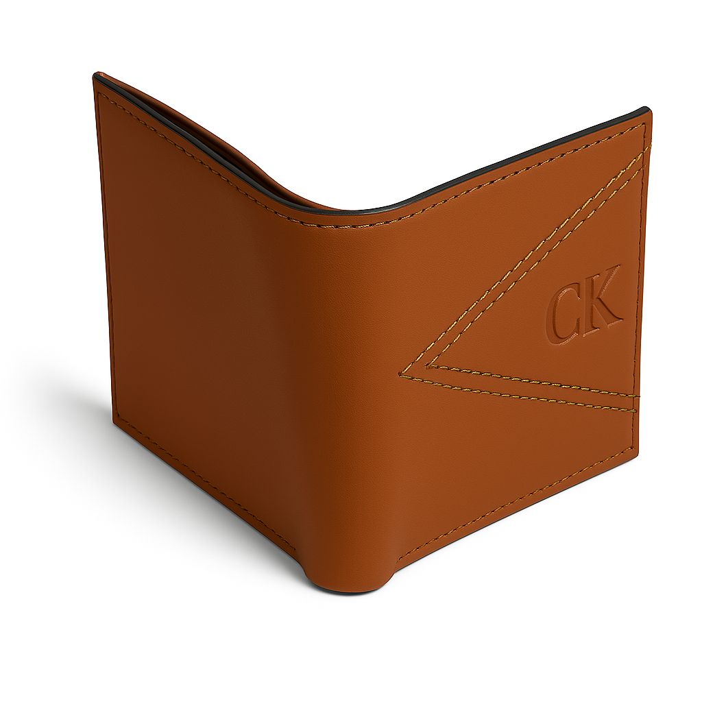 Premium Brown Bi-Fold Leather Wallet for Men