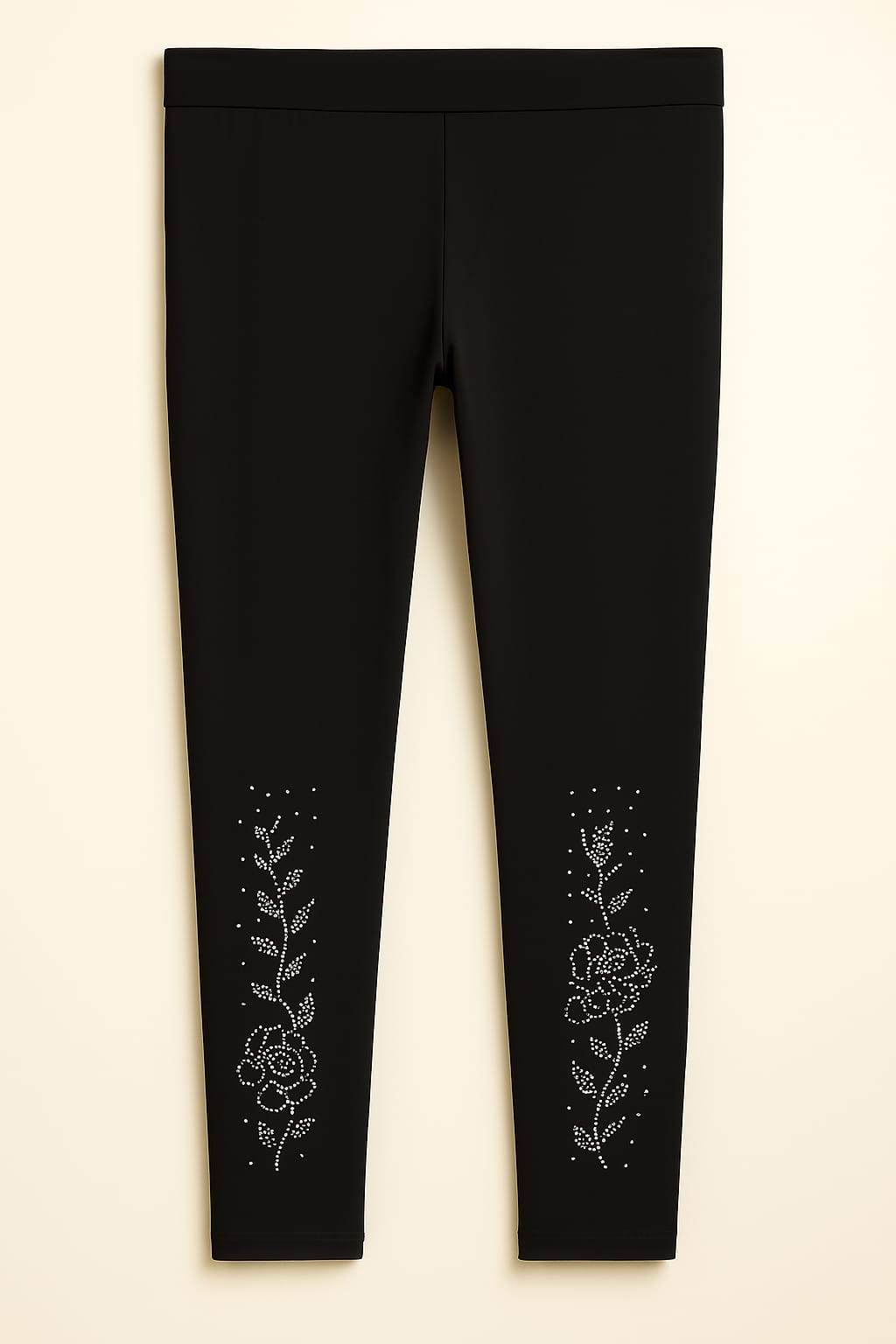 Rhinestone Leggings – Stylish Stretch Fit for Women