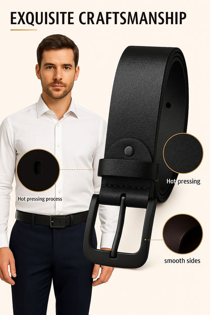 Classic Premium Black Belt – Men