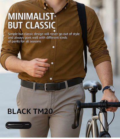 Classic Premium Black Belt – Men