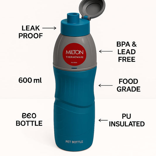 Smart Thermosteel Bottle – 600ml Hot & Cold Flask with Flip Lid | Leak-Proof | Travel Friendly