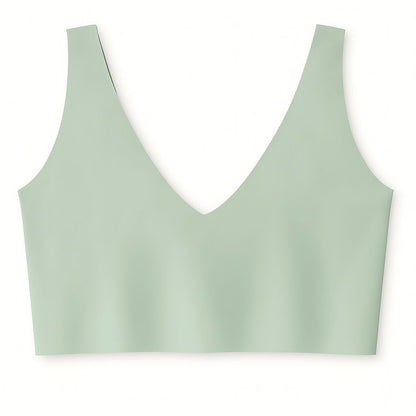 Seamless Wireless Padded Bra for Women | Soft Stretchable Everyday Comfort Bralette with Lace Design - MAXPORO